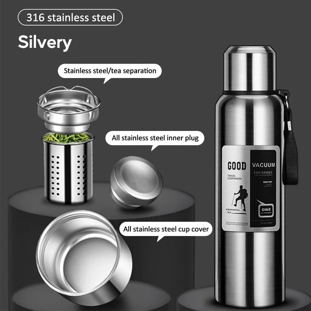 Thermo Bottle 1L - Premium Stainless Steel Insulated Water Bottle | APOLON STORE