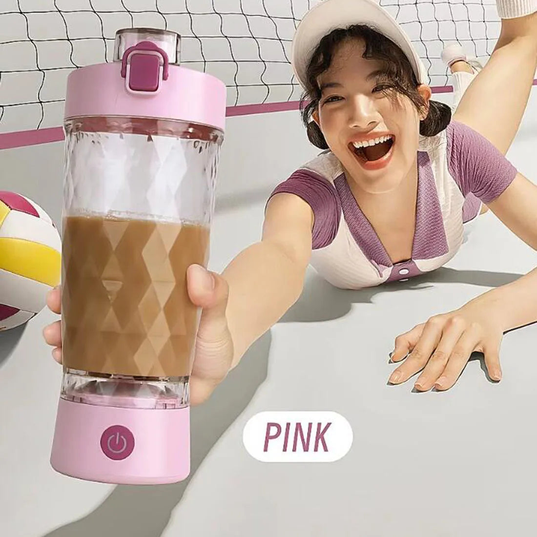 Portable Electric Shaker Bottle