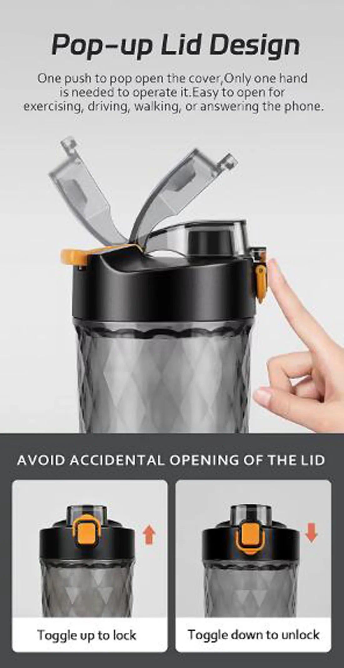 Portable Electric Shaker Bottle