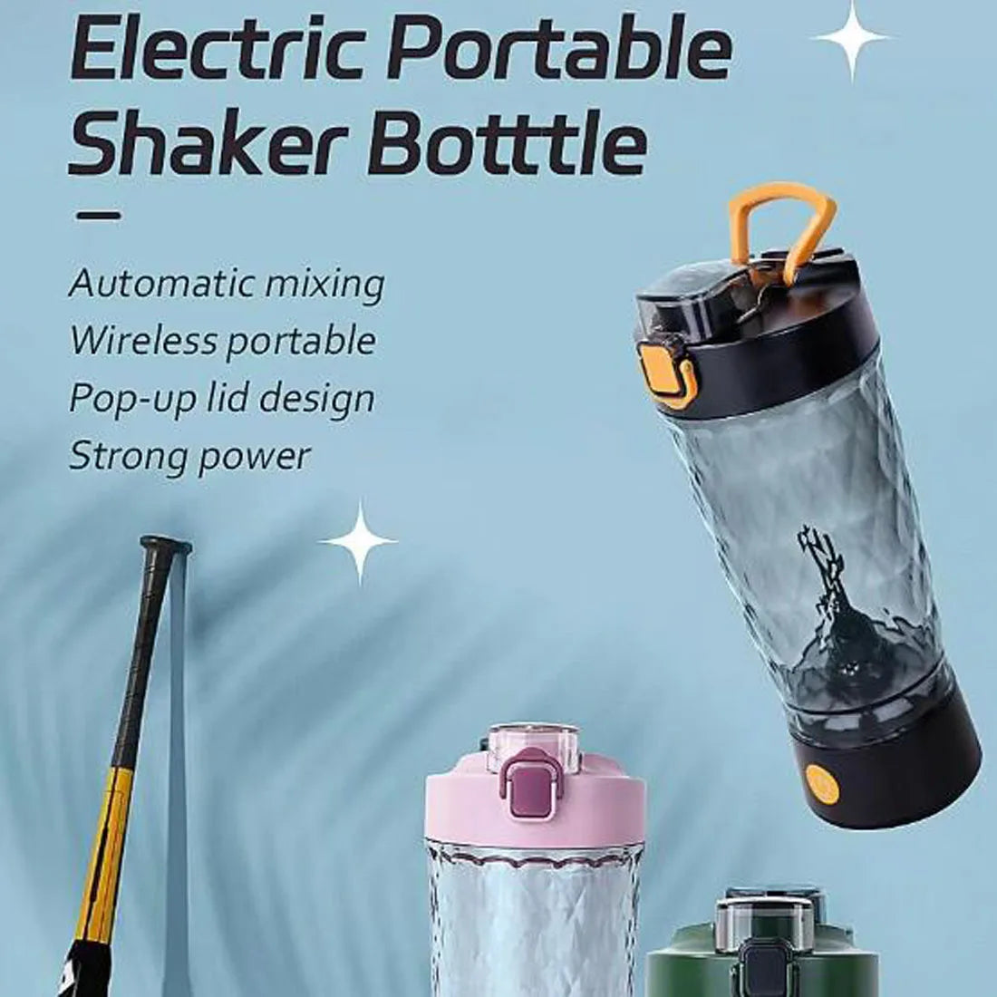 Portable Electric Shaker Bottle