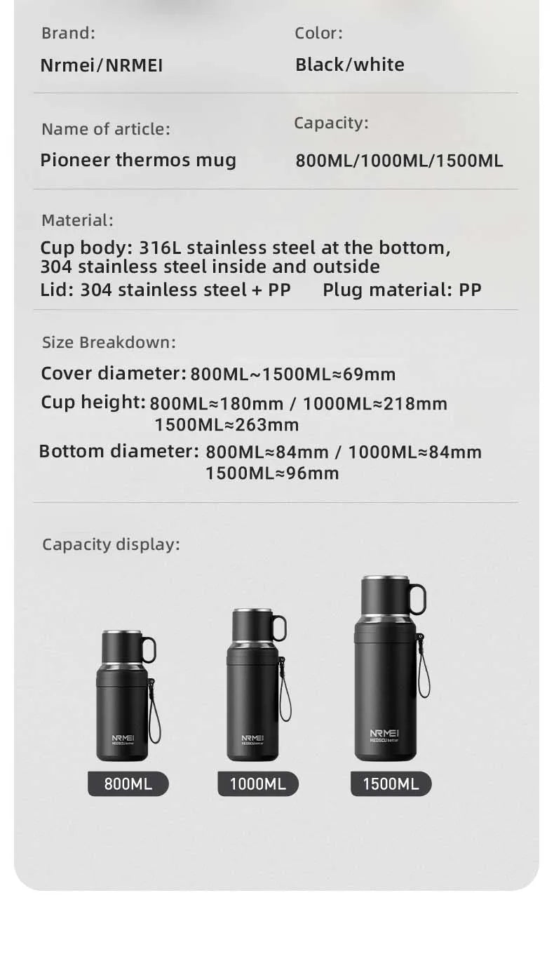 Thermos Bottle with Magnetic Control