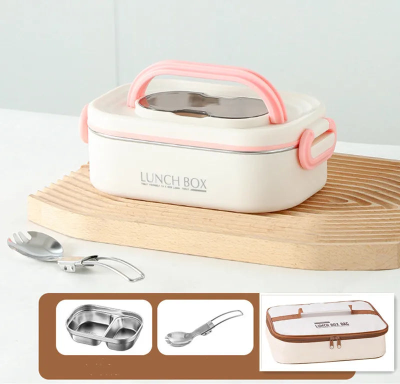 Lunch Box with Foldable Spoon