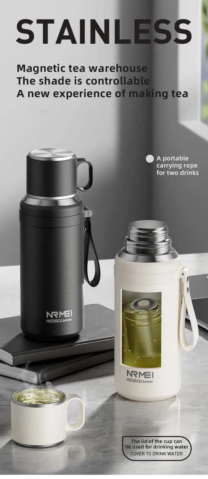 Thermos Bottle with Magnetic Control