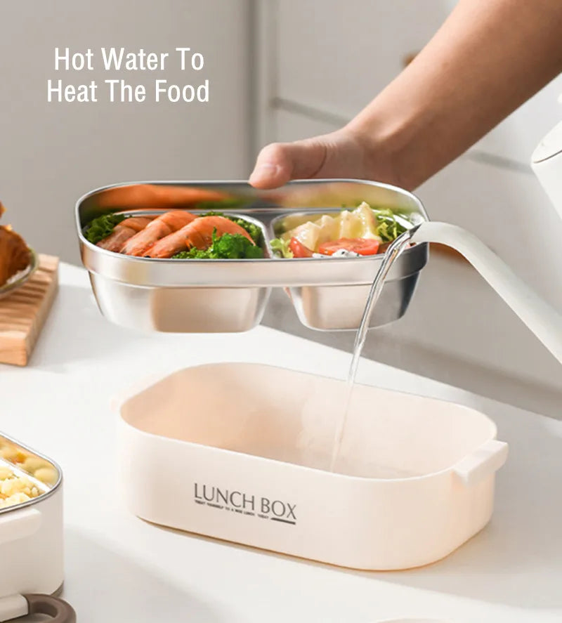 Lunch Box with Foldable Spoon