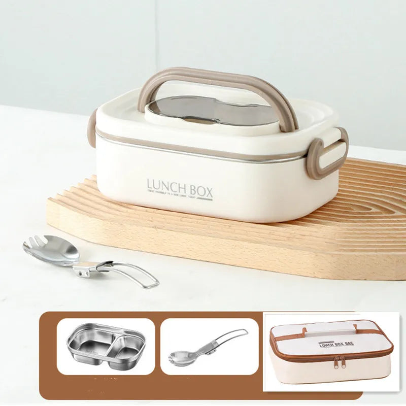 Lunch Box with Foldable Spoon